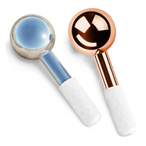 Facial Ice Globes Cold Hot Stainless Steel Facial Roller Ski
