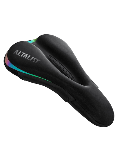 Altalist Bicycle Seat Cover, Silicone Shock-Absorbing Saddle, Comfortable, Breathable, Colorful, Reflective Cycling Accessories