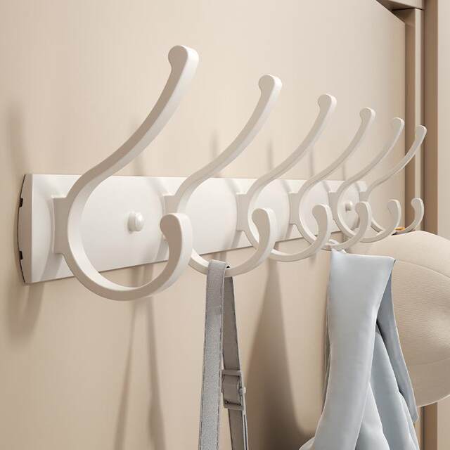 Door back door hook no hole punching coat hook wall hook bathroom clothes hanger wall storage bathroom hook