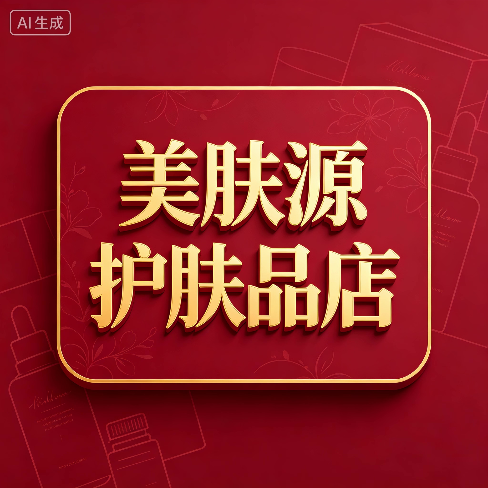美肤源护肤品店的LOGO