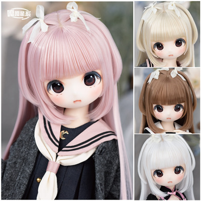 taobao agent [Gaga galaxy] Spot BJD doll wigs 3 points and 4 breaks up hair/Kunri Rabbit/Gold/Style Hair