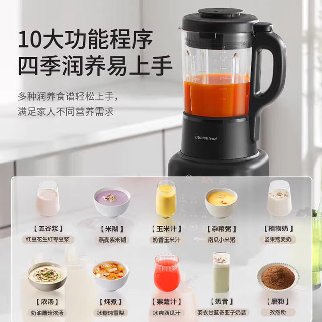 Joyoung Blender for Home Use, New Model, Multifunctional 1.75L Large Capacity Soy Milk Maker, Fully Automatic Smart Food Processor