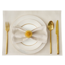 Hotel-specific high-end cup wiping cloth without shedding Western-style napkin cloth folded square napkin restaurant napkin mat