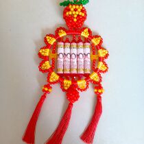 Birthday lock bag diy hand-woven round lock reel style halter neck childrens birthday gift giving stack of money video