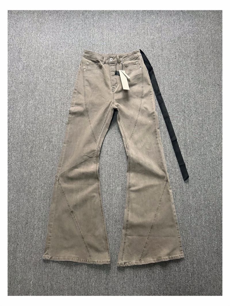 Rick Owens Bias Bootcut Jeans