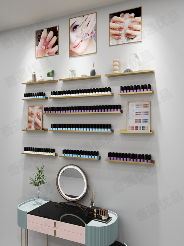 Nail Polish Wall-Mounted Shelf, Cosmetics Lipstick Display Rack, Makeup and Nail Art Wall Hanging Storage Rack Nail Polish Wall-Mounted Shelf, Cosmetics Lipstick Display Rack, Makeup and Nail Art Wall Hanging Storage Rack