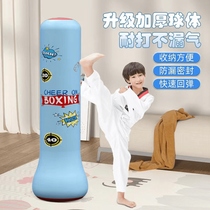 Tumbler boxing sandbag inflatable boxing column vertical sandbag adult home training equipment childrens equipment children