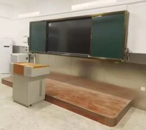 Customized school classroom sliding blackboard teaching writing left and right moving sliding blackboard green board whiteboard 1 3X4 2m