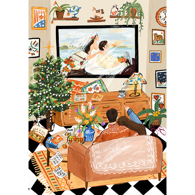 Zhu encourages healing puzzles for adults, 1000 pieces, 500 pieces, wooden puzzles, flower shop gifts during the wedding