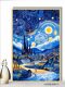 Healing Van Gogh Starry Sky Puzzle 1000 pieces, 500 pieces, 300 pieces with photo frame, educational toy gift for adults and children