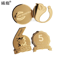 Metal badge customization company logo company logo laser engraving badge company logo badge brooch customization
