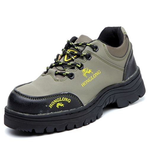 Fei weaving shoes for men and women in summer breathable steel bag head anti-stabilization safety and wear resistant work shoes leisure light shoes