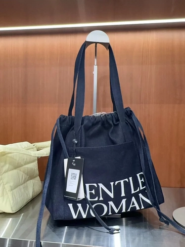 Джинсовая вместительная и большая сумка на одно плечо, официальный продукт, Таиланд, на шнурках