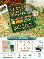 [Три -слоя из изумрудного оленя таблетка] Liuli Jade Bead 10 Color 500