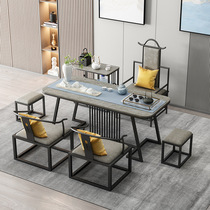New style chair combination slate tea set tea table kettle integrated home living room office tea table