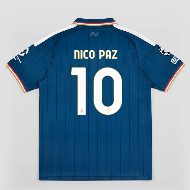 26-27 Como Home Jersey Fan Version Away Como Champions League Football Uniform No. 10 Nikopas Morata