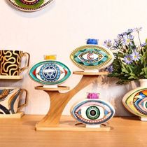 Creative Eye Ceramic Vase Desktop Storage Ornaments Dried