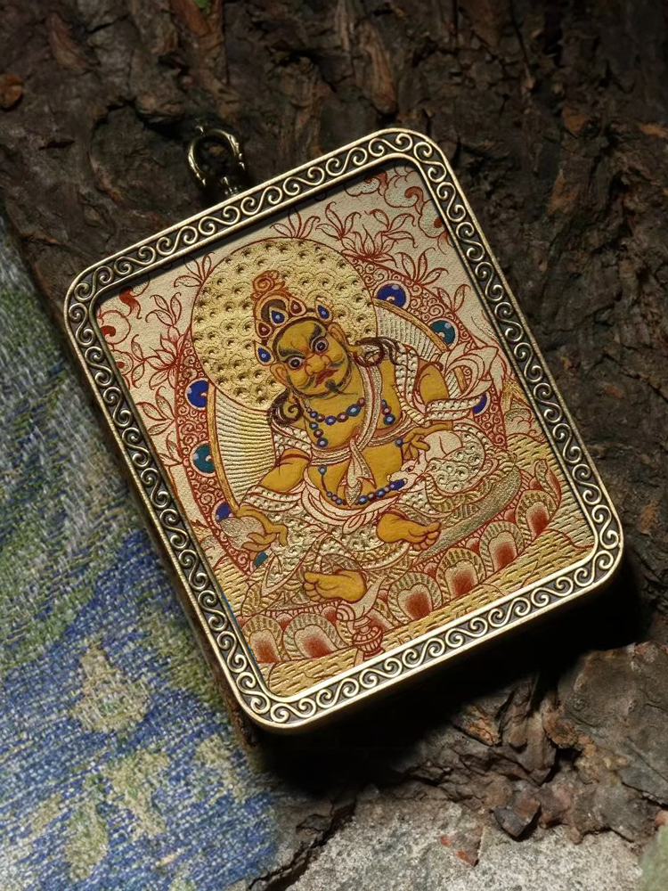 Tibet hand painted Donka pendant Zakhiram big day such as coming to Pian Wenwen Zodiac Zodiac's fortune The Buddha's name Five ways fortune-Taobao