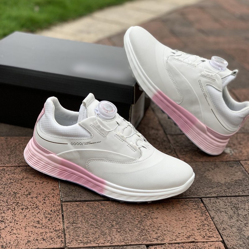 Golf Shoes Ladies Casual Sneakers Fixed Nails Shoes Waterproof Comfort BOA Bodybuilding S3 Family Shoes Children-Taobao