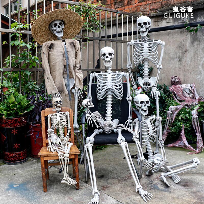 Skull Props, Mummy Skeleton, Halloween Decorations, Haunted House Ornaments, Realistic Plastic, Escape Room Horror Scene Setup Skull Props, Mummy Skeleton, Halloween Decorations, Haunted House Ornaments, Realistic Plastic, Escape Room Horror Scene Setup