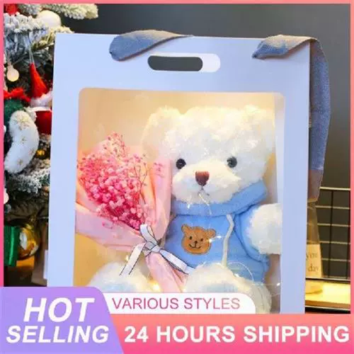 Стоя света медведь кукольная подарочная коробка Home Decor Rose Eternal