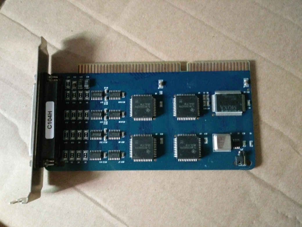 Original Mount OXA C104H C104P ISA slot 4-port multi-serial port card RS232 serial port card