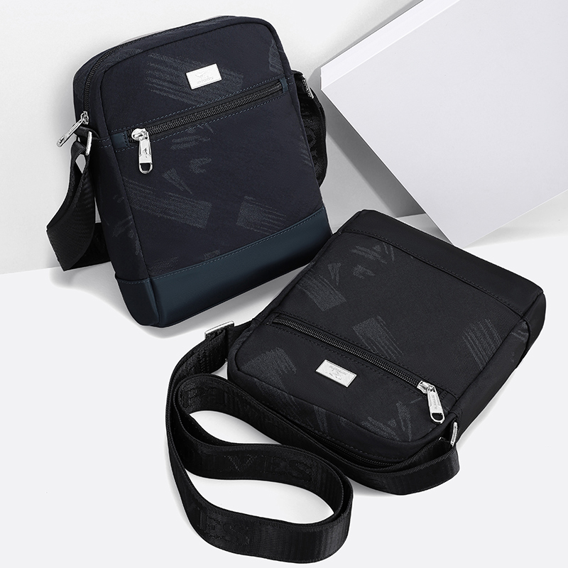 Seven Wolves Single Shoulder Bag Men's 2021 New Oxford Men's Slanted Satchel Official Male Style Graffiti Casual Bag