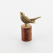 (Wang Bourbos Happy Life) Japanese Koizumi Making Crafted Brass Wooden Bird Flute