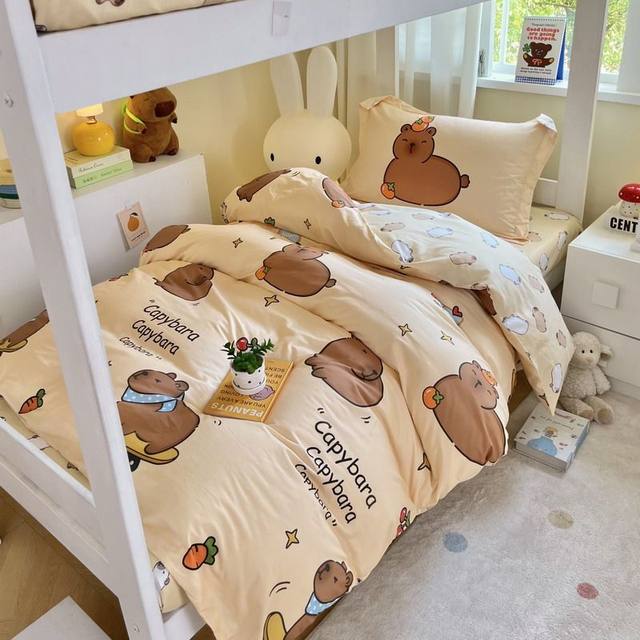 Soft and skin-friendly cotton pure cotton bedding four-piece set
