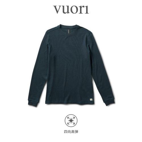 Vuori Waffle Enme Employ Flying Flying с длинным рукавом мужская повседневная крышка моды с большой рубашкой v176