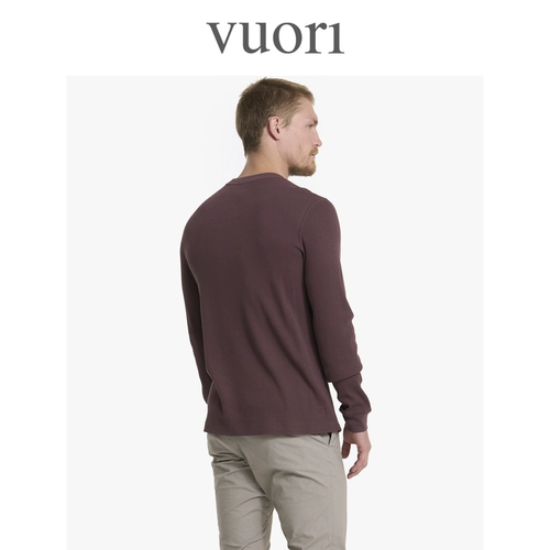 Vuori Waffle Enme Employ Flying Flying с длинным рукавом мужская повседневная крышка моды с большой рубашкой v176