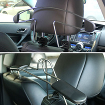 Car clothes hanger car stainless steel retractable storage bracket in car suit hanging car seat back universal