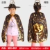 Halloween Áo Choàng Trẻ Em Bé Trai Và Bé Gái Trình Diễn Trang Phục Nhà Ảo Thuật Phù Thủy Áo Choàng Phù Hợp Với Mẫu Giáo Magic Cổ Tích Trang Phục 