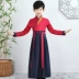 Trang phục trẻ em, Hanfu, đồng phục học sinh truyền thống của nữ sinh Trung Quốc, trang phục biểu diễn nam đệ tử cổ điển ba nhân vật, váy, trang phục biểu diễn phong cách Trung Quốc 