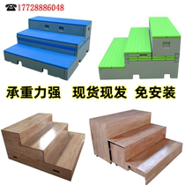 Solid Wood Chorus School New Mobile Folding PE Plastic Turn Choir Three-floor Four-Store Choir
