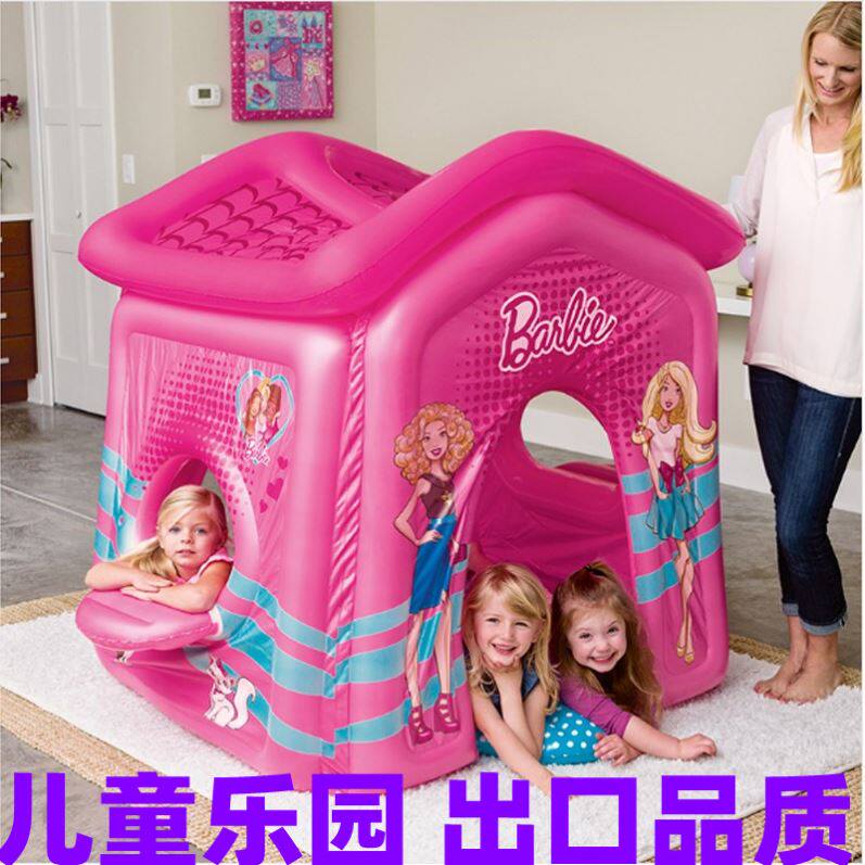 Outdoor child inflatable princess tent baby climbing to play sleeping puzzle toy air cushion anti-fall over home-Taobao