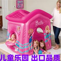 Outdoor childrens inflatable princess tent baby crawling playing sleeping educational toy air cushion anti-fall play house