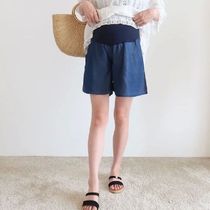 Summer Fashion Pregnant Women Denim Shorts Female Loose Bell