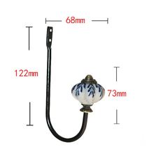 Classical hook of a single hook with a ceramic pull head of barbed wire household wall hook bearing single hook field