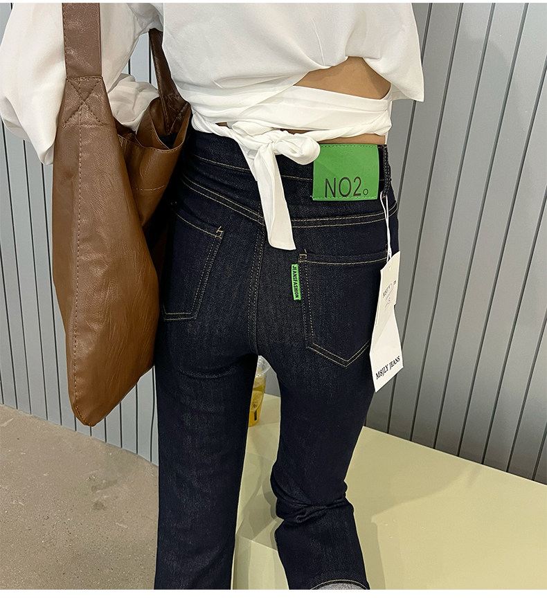M8牛仔2022秋季新款牛仔裤女士弹力宽松显瘦时尚百搭长裤热卖女装详情7