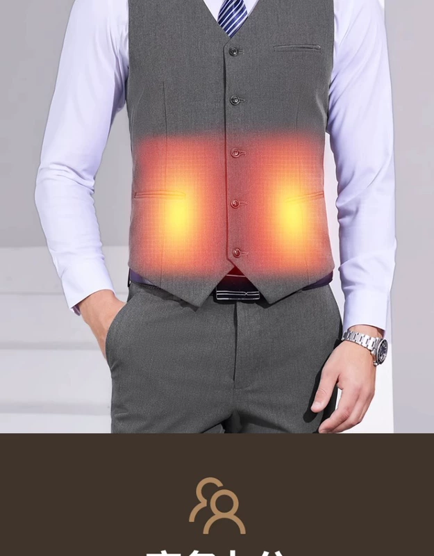 Làm nóng bằng điện kinh doanh áo vest dành cho nam và nữ chuyên nghiệp sạc sưởi ấm quần áo ấm phù hợp với áo khoác mặc đi làm USB