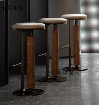 Italian minimalist bar chairs cafe light luxury high stools designer bar front desk designer creative bar chairs