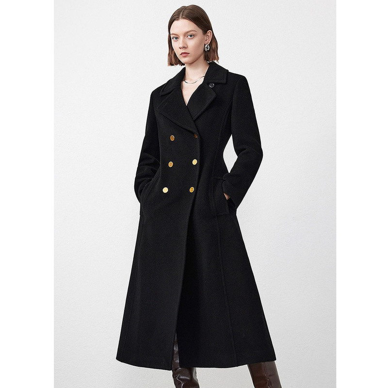 Langjia 2025 Winter Slim-Fit Military Style Wool Coat, Same Style Wool Coat as in Shopping Mall with Cut Labels Langjia 2025 Winter Slim-Fit Military Style Wool Coat, Same Style Wool Coat as in Shopping Mall with Cut Labels