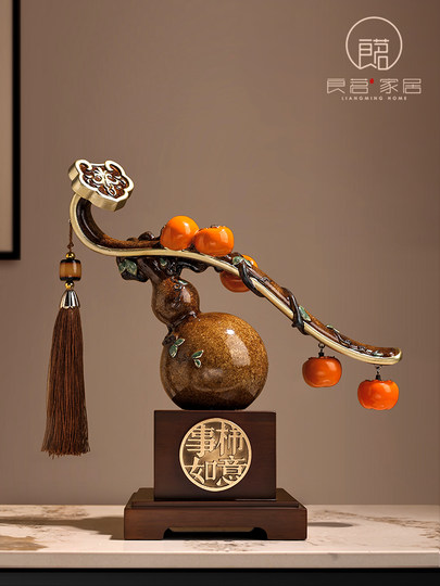 Neue Kakis im chinesischen Stil, alles geht gut, Kürbisschmuck, Wohnzimmerumzüge, Neujahrsgeschenke, Dekorationen, Einweihungsgeschenke