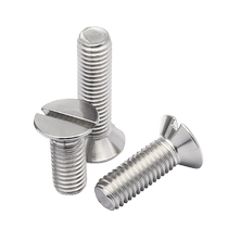 304 stainless steel countersunk head machine wire slotted flat head screw M1 6M2M2 5M3M4M5M6M8M10GB68