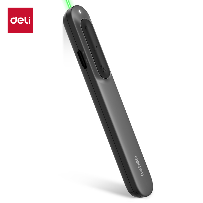 (Special Offer) Deli Ma100U-Gl Laser Page-Turning Pen Projector Computer Courseware Slide Page-Turner