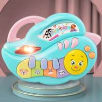 Childrens small piano electronic keyboard 25 keys wooden toy early education piano toddler baby practice piano parent-child