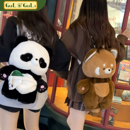 Рюкзак, милая кукла, ранец, сумка через плечо, с медвежатами, панда, надевается на плечо, стиль Лолита