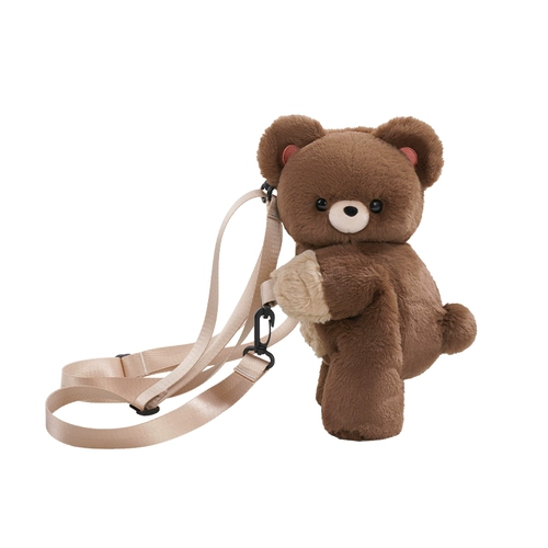 Плюшевая сумка через плечо, кукла, кошелек, рюкзак, с медвежатами, подарок на день рождения