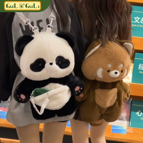 Рюкзак, милая кукла, ранец, сумка через плечо, с медвежатами, панда, надевается на плечо, стиль Лолита